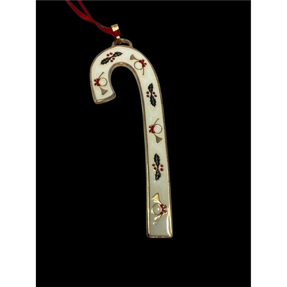 Wallace Silversmiths '97 Candy Cane Christmas Ornament 
